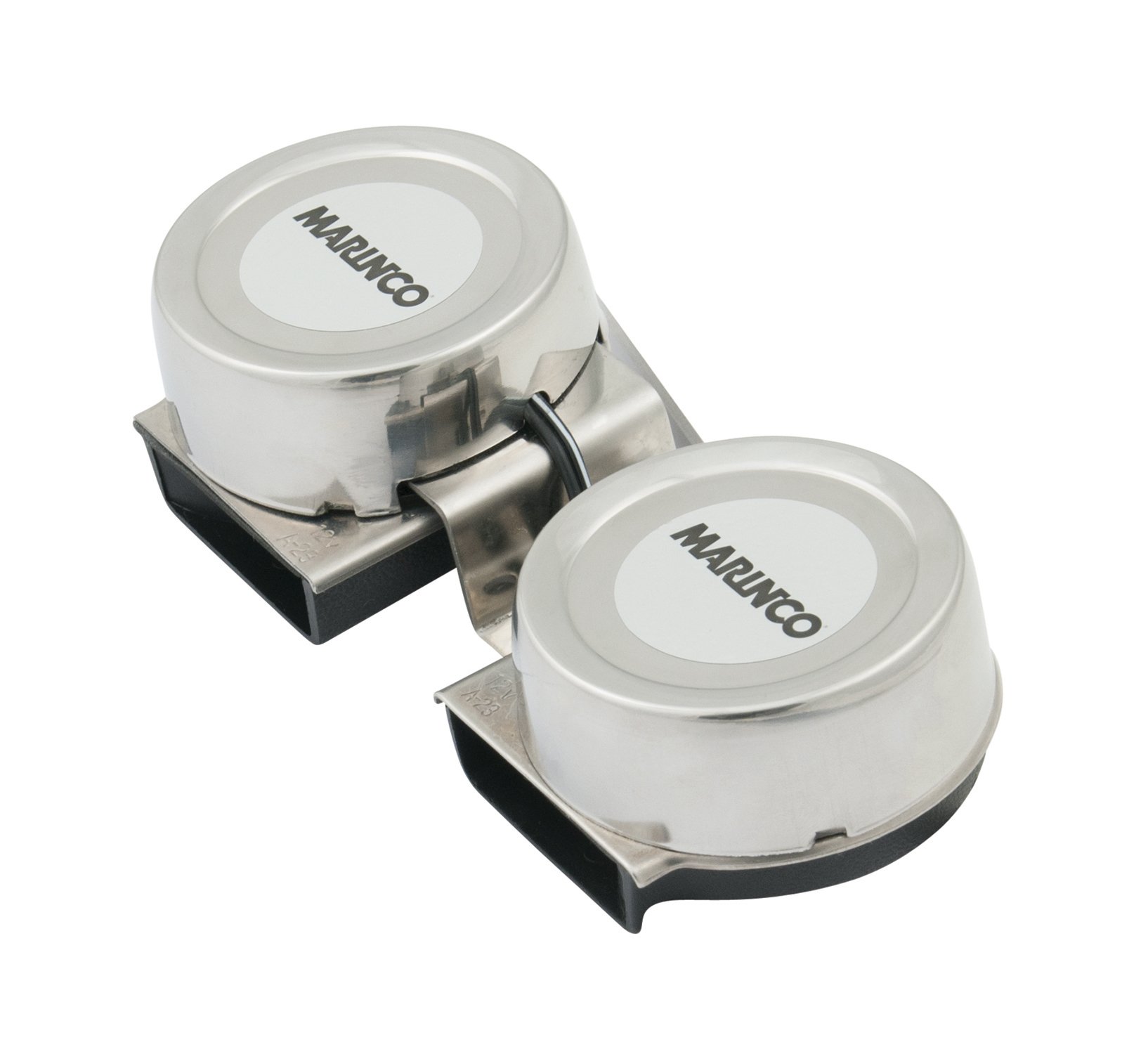 Schmitt And Ongaro Marine 10002 All-Stainless Mini Compact Twin Horn 12V